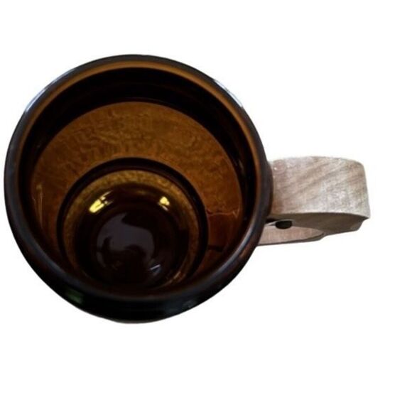 Grain Belt Beer Brown Glass Siesta Ware Mug With Wood Handle - Picture 6 of 9